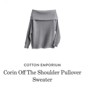 Off the shoulder sweater